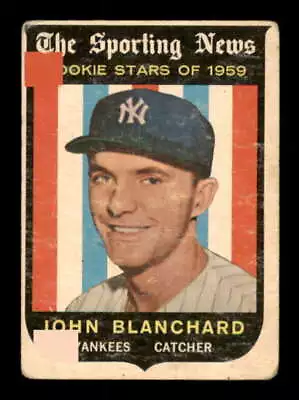 1959 Topps #117 John Blanchard POOR RC Rookie Yankees 247665 • $1.80