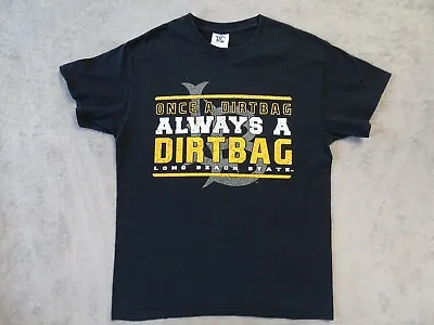 Vintage TLC Sportswear California State Long Beach Dirtbags T Shirt Black • $29.99