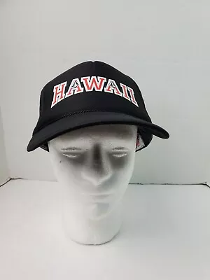 VOLCOM HAWAII Trucker Cap Mesh Back Adjustable Snapback Mens Black Nylon • $10.40