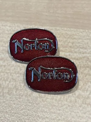 £11 • Buy 2x (pair) Red Norton Motorcycle Pin Badges RHPS Rocky Horror