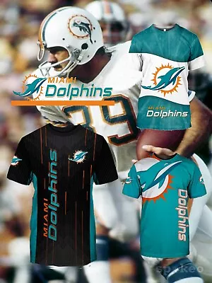 New!!! Nfl Miami Dolphins Team T Shirts Sizes Small Thru 3xlarge • $9.95