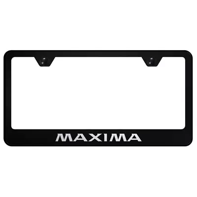 Etched On Black License Plate Frame - Officially Licensed For Nissan Maxima • $50.95