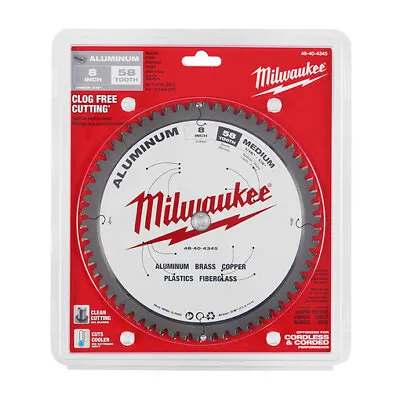 $69.97 • Buy Milwaukee 48-40-4345 8 In. Aluminum Cutting Circular Saw Blade