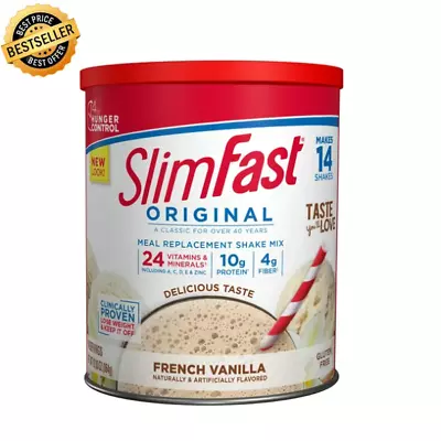 SlimFast Meal Replacement Powder Original French Vanilla Weight Loss 14 Servings • $11.48