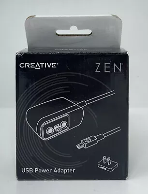 NEW Creative Zen MP3 USB Power Adapter Wall Charger Home - Rare NIB Sealed NOS • $26.99