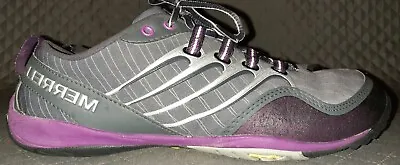 Women's Merrell Barefoot Lithe DARK SHADOW Vibram Hiking Shoes US 8.5 UK 6 EU 39 • $29.95