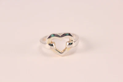 £125.68 • Buy Tiffany & Co. 3 Grams .925 Sterling Silver Jewelry Open Heart Love Ring Size 6