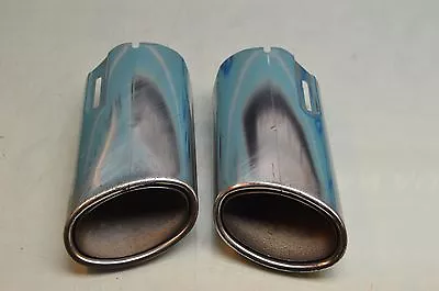 08-11 W204 Mb C300 C350 Rear Passenger Driver Exhaust Muffler Tip Pair Chrome • $80