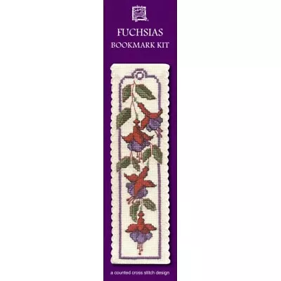 £8.15 • Buy Complete Cross Stitch Bookmark Kit - Fuchsias Bookmark