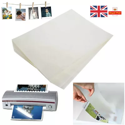 25-500x A4 Thermal Laminating Pouches Gloss Laminate Sheets 216x303mm 80 Micron • £4.99