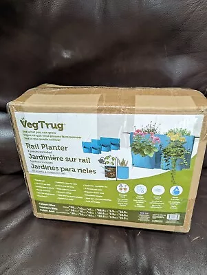 VEGTRUG Rail Planter For Small Space Apartment Garden Room For 12 Pouch Plants • $30