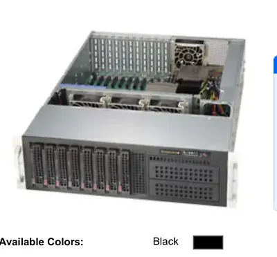 11 PCI-e Full Height Slot  Supermicro 3U 8 Bay E-ATX ATX Chassis Server CSE-835 • $428