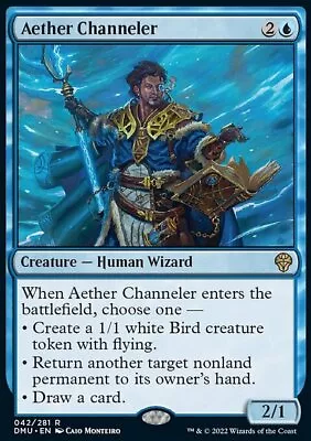 MTG Magic The Gathering Aether Channeler (42/447) Dominaria United NM • $0.99