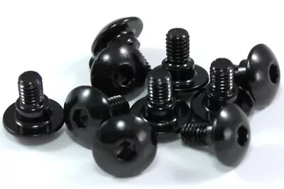 £9.99 • Buy Black Aluminium M6 X 12mm 4mm Shoulder Fairing Bolts Screws For Honda Suzuki