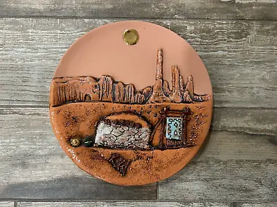 Naviao Southwest Themed Decorative Clay Plate Art Hand Made And Signed • $19.99