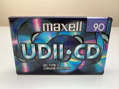 Maxell UDII CD 90 Mins IEC Type II/Chrome Position Cassette Tape SEALED • £7.50