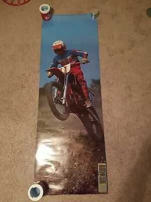 Vintage Motocross Poster Honda Elsinore DG Fox CR 125 250 480 500 MX Dirt Bike • $85