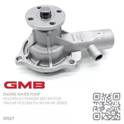 Gmb Water Pump 149-161-179-186 6 Cyl Red Engine [1963-69 Holden Eh-hd-hr-hk] • $49.50