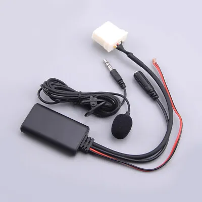 Car Stereo Radio AUX Audio Cable Adapter Bluetooth Mic Fit For Mazda 3 5 6 Black • $14.64