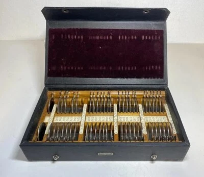 £39.95 • Buy Vintage American USA M.D Optical Opticians Trial Lenses Box. 2 Lenses Missing.