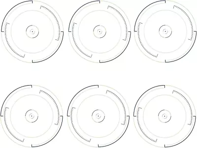 6Pc Bullseye Objective Point Markers For Wargames & Warhammer 40K • £13.55