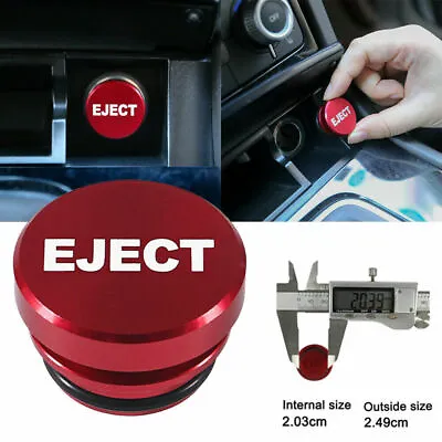 1x Universal Red EJECT Button Car Cigarette Lighter Cover Car Parts Accessories • $7.75