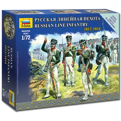 £7.95 • Buy ZVEZDA 6808 Russian Line Infantry Napoleonic 1:72 Figures Snap Fit Model Kit