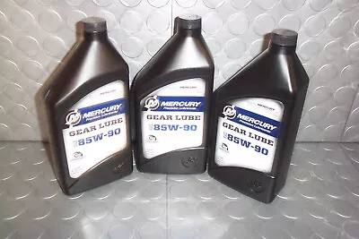 Mercury Racing Gear Oil 85w90 Marine Performance Gear Oil PN 92-8M0078015 3 Pack • $149.94