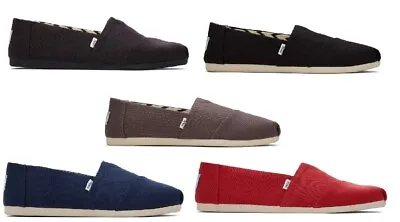 TOMS Man's Alpargata Recycled Cotton Canvas Loafer Shoes 100 % Original New • $39.95