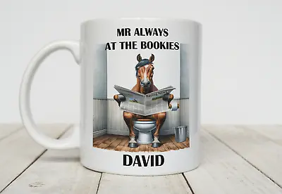 Personalised Horse Racing Mug Betting Mug Bookies Racing Gift • £9.99