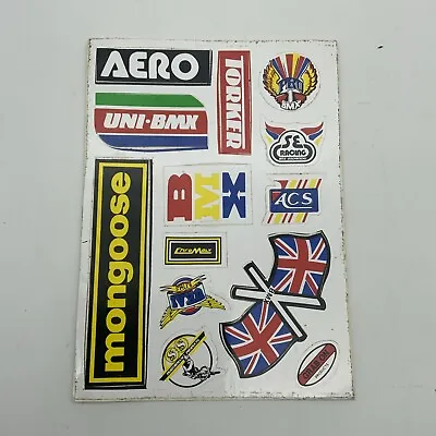 Vintage Stickers BMX Sheet 1980s Old Stock Bike Bicycle • $25.08