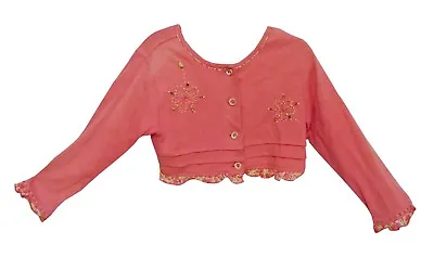 £5.36 • Buy Pink Floral Cardigan Age 4 Years Sarah Louise 