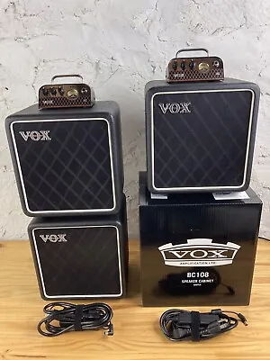 VOX MV50 AC Stereo Rig — 2 Amps 4 VOX BC108 Speaker Cabinets 100 WATTS! • $600