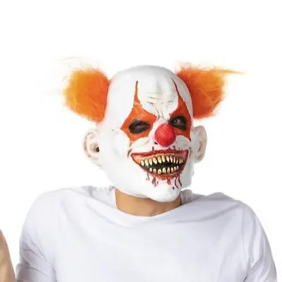 £14.99 • Buy Halloween Clown Mask Latex Fancy Dress Costume Scary Full Head Horror Party UK