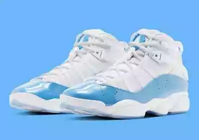 Nike Air Jordan 6 Rings UNC White Valor Ice Blue CW7037-100 Mens New • $133.99