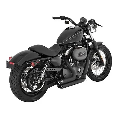 Vance & Hines Shortshots Staggered Black For Harley - Davidson Sportster 04-13 • $821.15