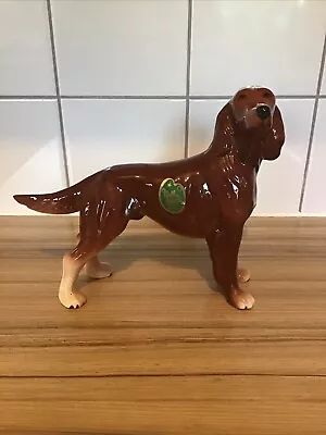 VTG  MELBA WARE - England Porcelain Red Setter Dog Figurine 7”h X 9”l  ( T2) • £24