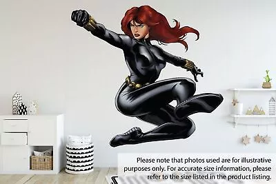 Black Widow Marvel Avengers 3d Wall Sticker Removable Children Bedroom Vinyl • £4.54