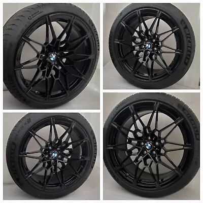 Original BMW M3 M4 Black 20  19  OEM Competition 826M Wheels Rims Tires $3685obo • $3685