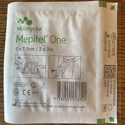 Molnlycke Mepitel One Safetac Technology 2  X 3  Ref # 289100 Lot Of 10 • $19.99