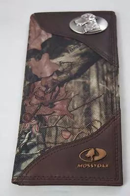 ZEP-PRO Labrador DOG LAB Leather & Nylon MOSSY OAK Camo WALLET ONLY NO BOX • $44