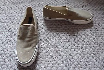 Polo By Ralph Lauren Mens Fawn Canvas Shoes Size 11 New • £19.99