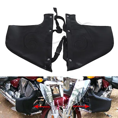 Motor All Black Soft Lowers Chaps Leg Warmer Fairing For Victory Cross Country • $31.98