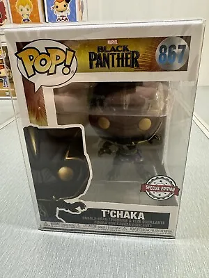 Funko Pop  Vinyl Marvel Black Panther  T’Chaka 867 Exclusive Funko Figure # • £6.99