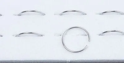 Stainless Steel Plain Silver Nose Ring Hoop (X-SMALL) 6mm 22 G  • $9.29