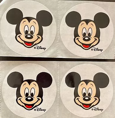 SET OF FOUR DISNEY WORLD CLASSIC MICKEY MOUSE STICKERS.  Free USA Shipping. NEW • $2