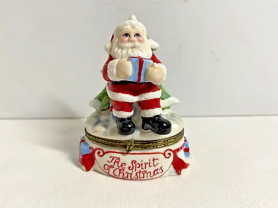 Vintage Villeroy & Boch Spirit Of Christmas Hinged Trinket Figurine Box # 1748 • $20.88