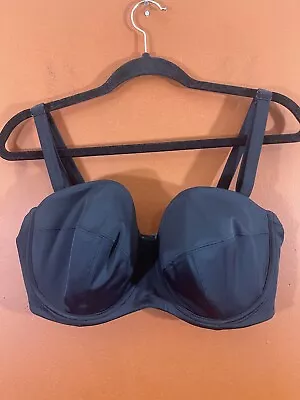 ELOMI Size 40DDD Black Underwire Bra/Swim Top Full Cup Coverage NWOT • $21.95