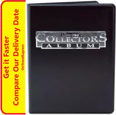 Ultra Pro Black Collectors A4 Album Portfolio Folder 9 Pocket 10 Pages Holds 180 • $19.95