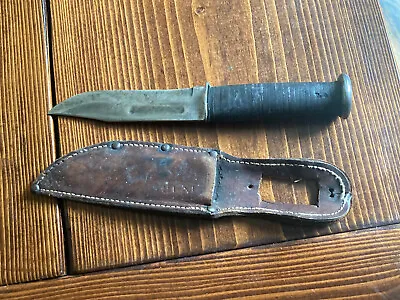 WWII US Fighting Knife Kabar Clean NY • $100
